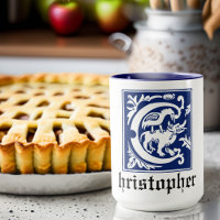 16th Century Mythic Creatures Decorative Capital C