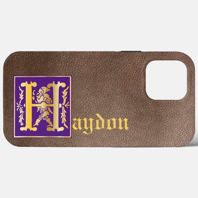16th Century Mythic Creatures Decorative Capital H Case-Mate iPhone Case (Back (Horizontal))