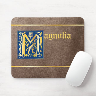 16th Century Mythic Creatures Decorative Capital M Mouse Pad