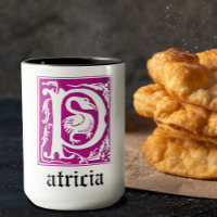 16th Century Mythic Creatures Decorative Capital P