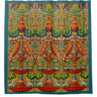 16th century winged sphynx fountain flowers fronds