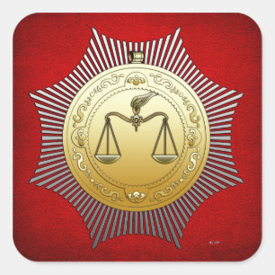 16th Degree: Prince of Jerusalem Square Sticker