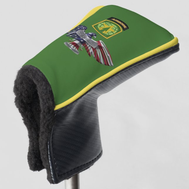 16th Military Police Brigade-Airborne Eagle  Golf Head Cover (3/4 Front)
