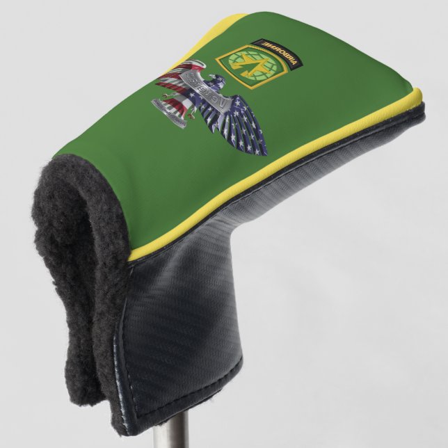 16th Military Police Brigade-Airborne Eagle  Golf Head Cover (3/4 Front)