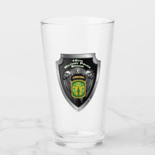 16th Military Police Brigade-Airborne Shield Glass