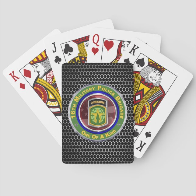 16th Military Police Brigade  Playing Cards (Back)