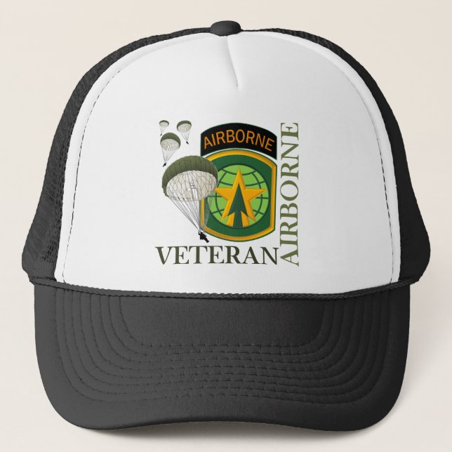 16th MP Airborne Veteran Trucker Hat (Front)
