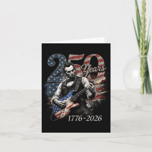 16th President Playing Guitar 4th Of July 250th Card
