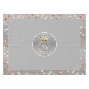 16th Wedding Anniversary Wax, Peridot & Satice Flr Tablecloth