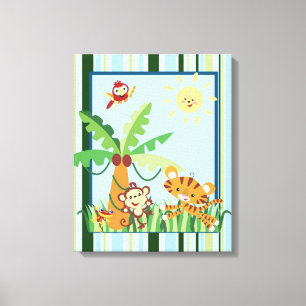 16x20 Canvas Art Nursery Print Rain-forest Jungle