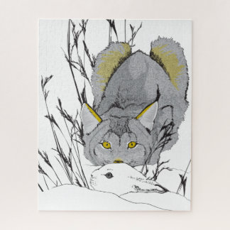 16x20 Lynx and Hare Puzzle for Colorblind People