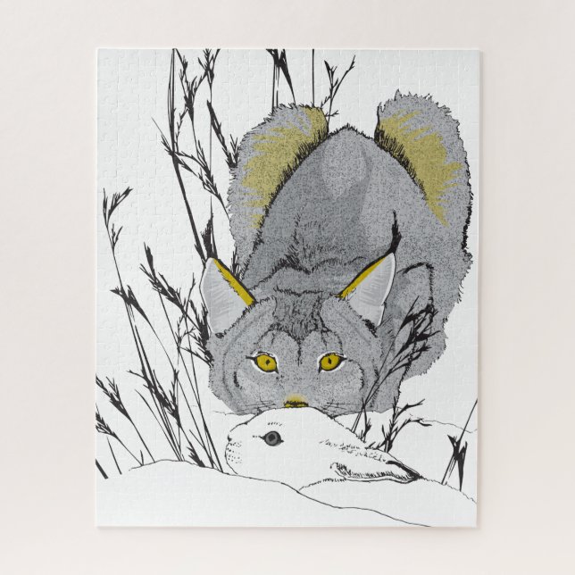 16x20 Lynx and Hare Puzzle for Colorblind People (Vertical)