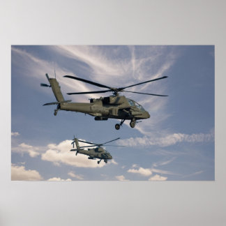 16x24 Print of Military Helicopters