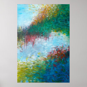 16x24 Triptych Part 3 Abstract Painting Art Print