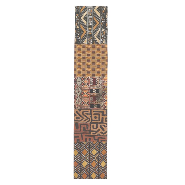 16x 90 inch table runner with african motif (Front)