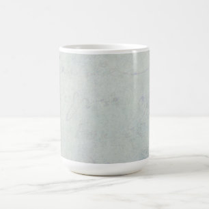 1700s Vintage French Blue Script Grunge Parchment Coffee Mug