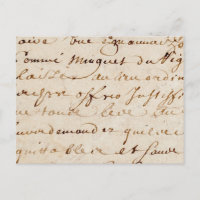 1700s Vintage French Script Grunge Parchment Paper