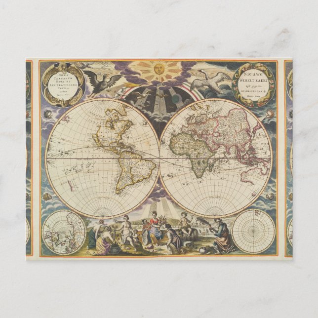 1702 Une nouvelle carte du monde (Devant)