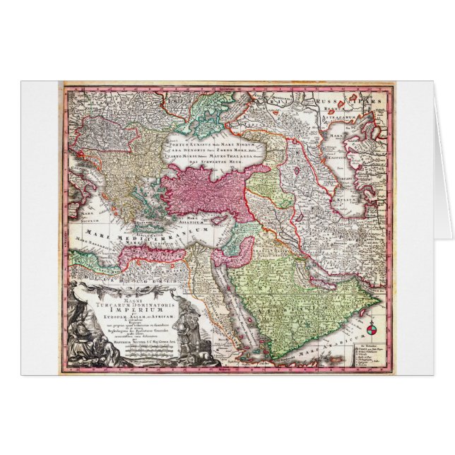 1730 Seutter Map of Turkey (Ottoman_Empire) Persi (Front Horizontal)
