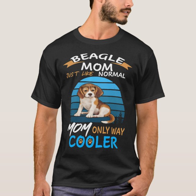 173 Beagle Mom Cooler T-Shirt (Front)