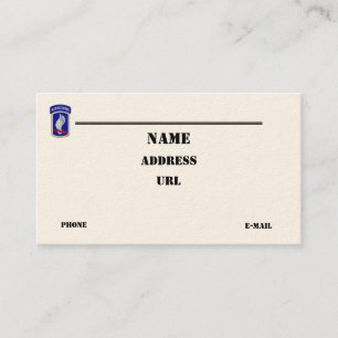 173rd ABN airborne brigade vets veterans patch Business Card