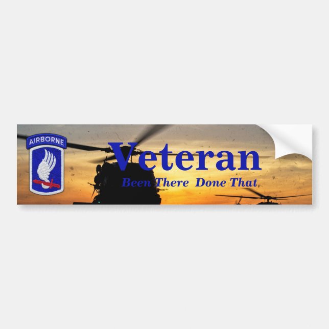 173rd ABN BDE Airborne sky soldiers veterans vets Bumper Sticker (Front)