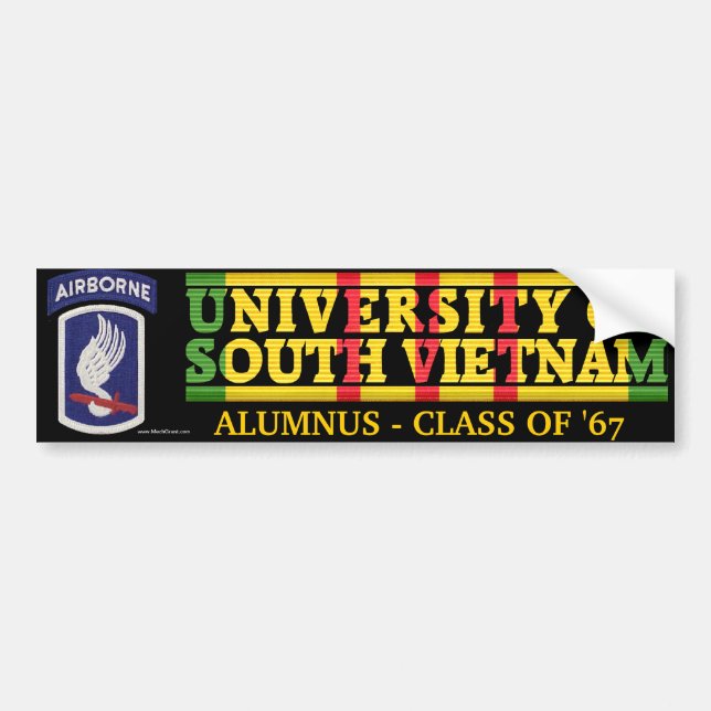 173rd Abne. Bde U of South Vietnam Alumnus Sticker (Front)