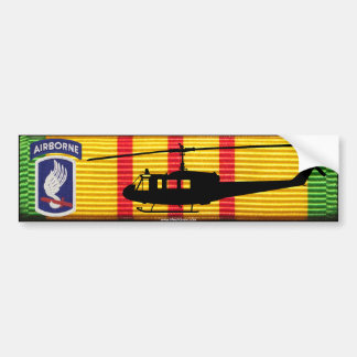 173rd Airborne Bde. UH-1 Huey VSM Bumper Sticker