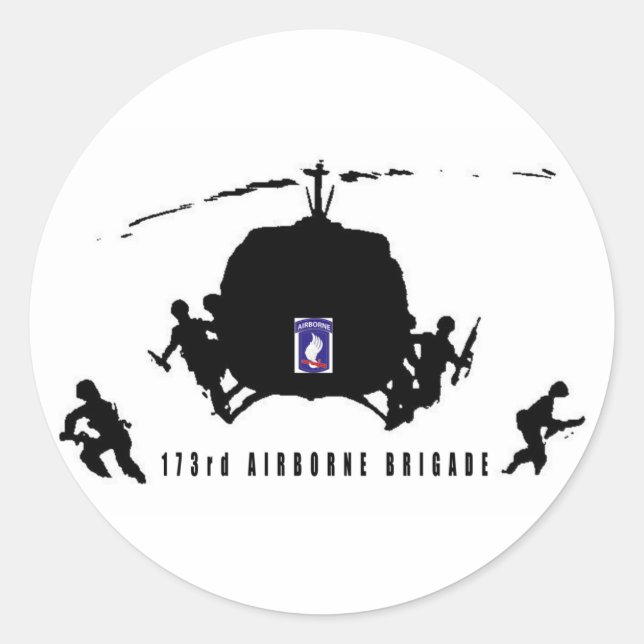 173rd AIRBORNE BRIGADE Classic Round Sticker (Front)