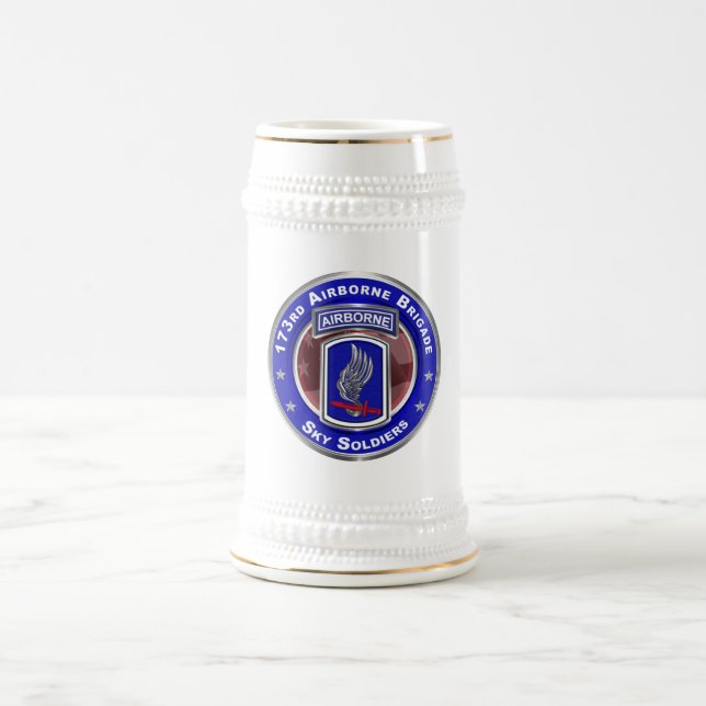 173rd Airborne Brigade Combat Team  Beer Stein (Center)