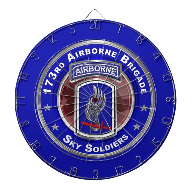 173rd Airborne Brigade Combat Team Dartboard (Front)