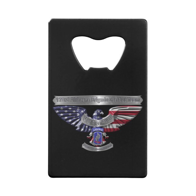 173rd Airborne Brigade  Credit Card Bottle Opener (Front)