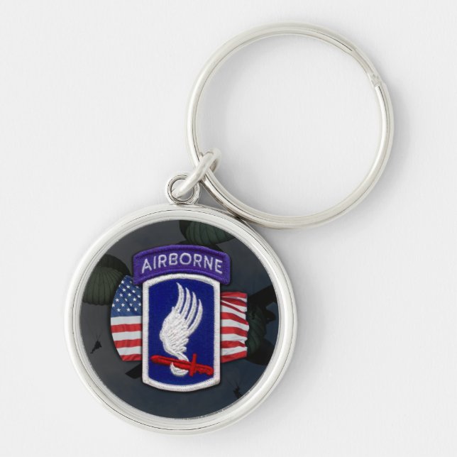 173rd airborne Brigade patch veterans Keychain (Front)