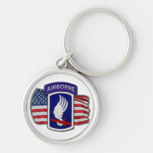 173rd airborne Brigade patch veterans Keychain