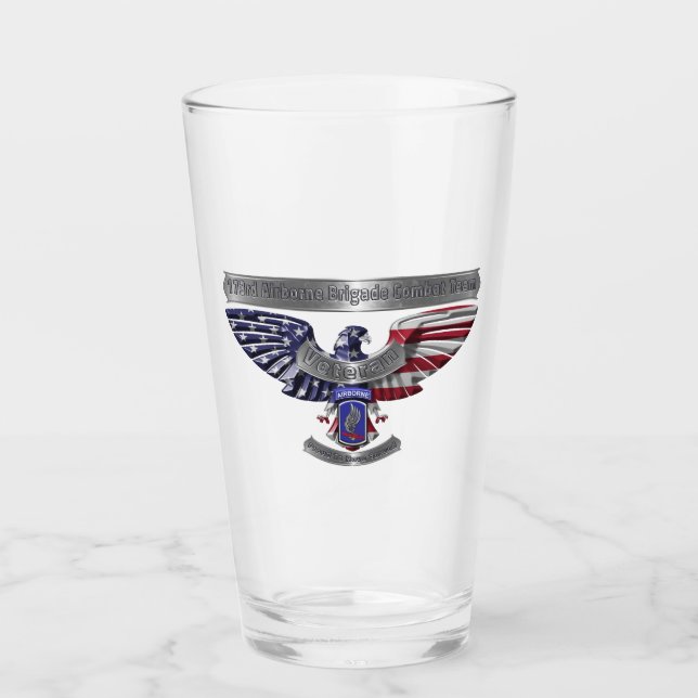 173rd Airborne Brigade “Proud To Have Served” Glass (Front)