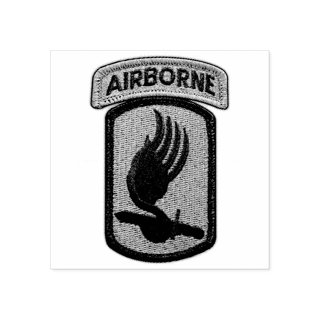 173rd Airborne Brigade Sky Soldiers Veterans Vets Rubber Stamp (Imprint)