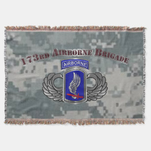 173rd Airborne Brigade Throw Blanket