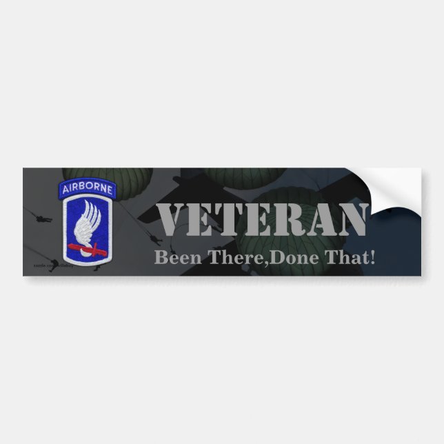 173rd airborne brigade veterans bumper sticker (Front)