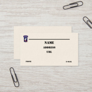173rd airborne brigade vets patch business Card