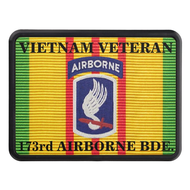 173rd Airborne Brigade VSM Ribbon Hitch Cover (Front)