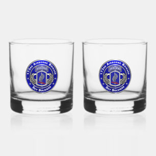 173rd Airborne Brigade Whiskey Glass