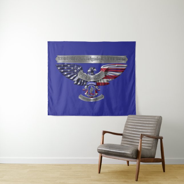 173rd Airborne “Proud To Have Served” Tapestry (In Situ (Horizontal))