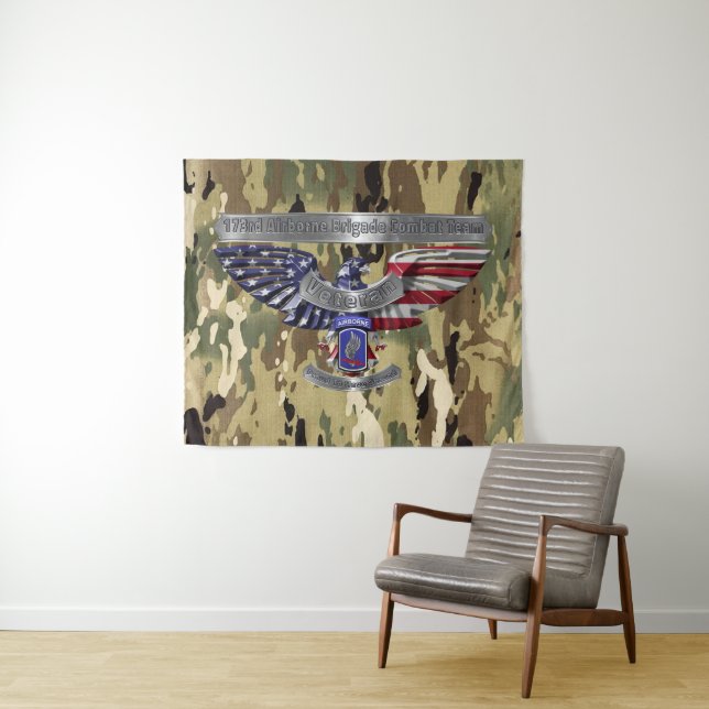173rd Airborne “Proud To Have Served” Tapestry (In Situ (Horizontal))