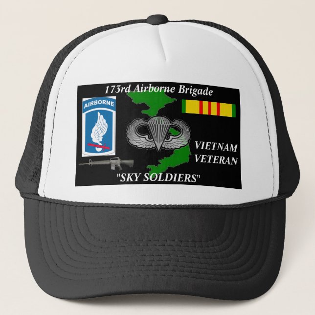 173rd Casquettes de boule de vétéran du Vietnam de (Devant)