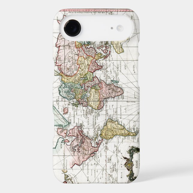 1748 World Map Case-Mate iPhone Case (Back)