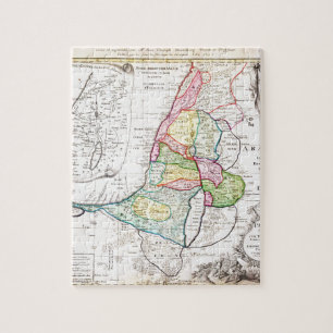 1750 Homann Heirs Map of Israel Palestine Holy Jigsaw Puzzle