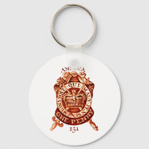 1765 American Tax Stamp Keychain