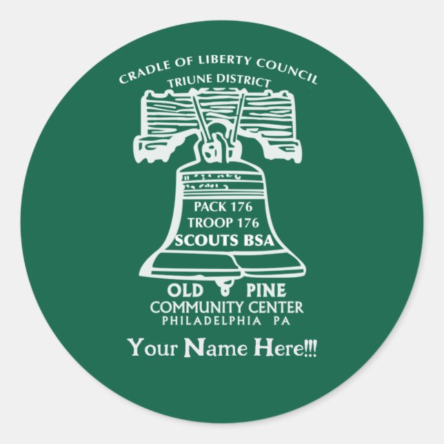 176 Autocollant personnalisé (Devant)