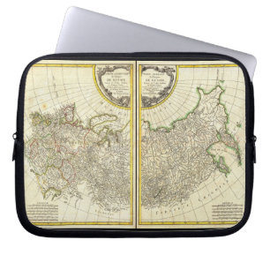 1771 Rigobert Bonne Map of Russia Laptop Sleeve