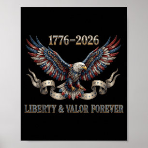 17762026 Liberty and Valour Eagle Patriotic Poster